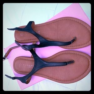 Girls blank thong sandals